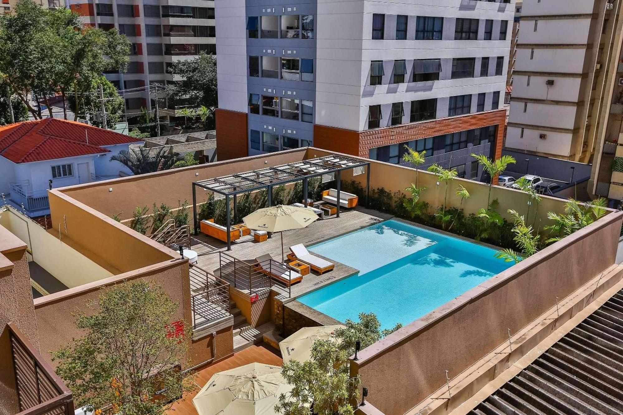 Отель Radisson Red Campinas Кампинас Экстерьер фото Rooftop pool at the Hotel Indigo, San Francisco